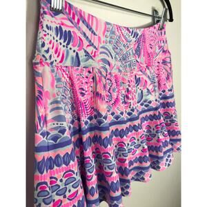 Lilly Pulitzer UPF 50+ Luxletic Annora Skort Shorts Pink Purple Athletic Resort